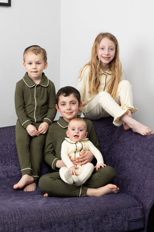 Piped Seams Robe Set