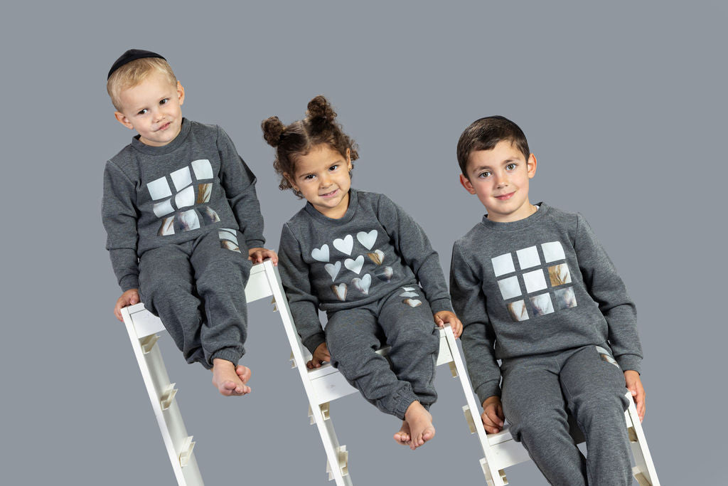 Grey Shapes Girls PJ's