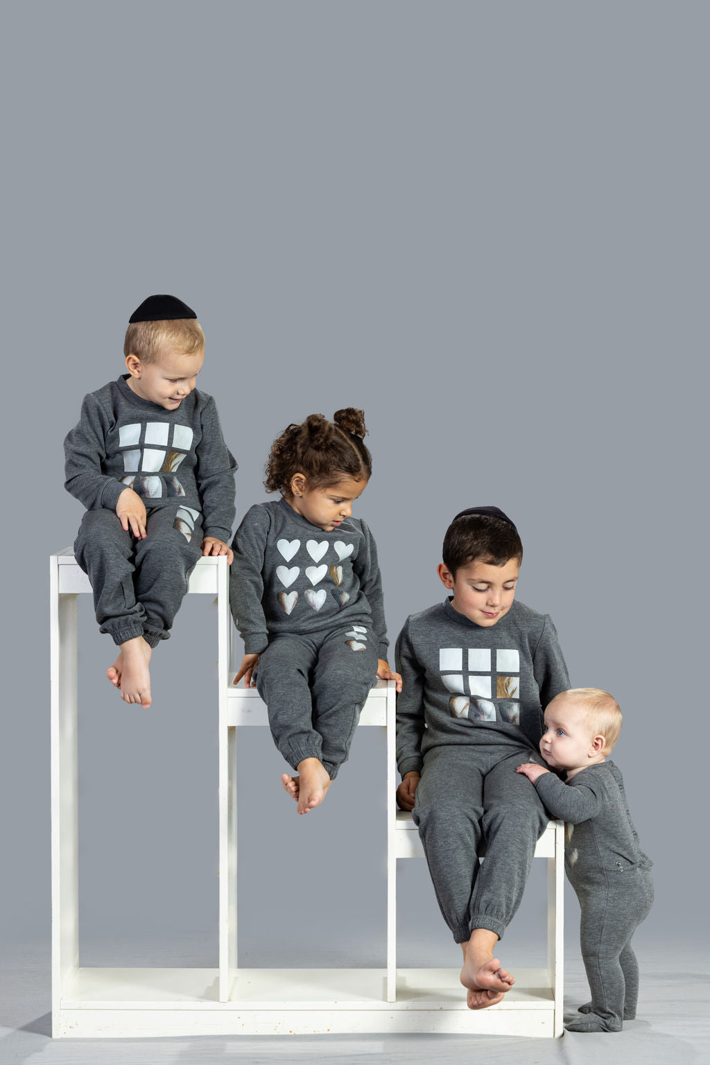 Grey Shapes Boys PJ's