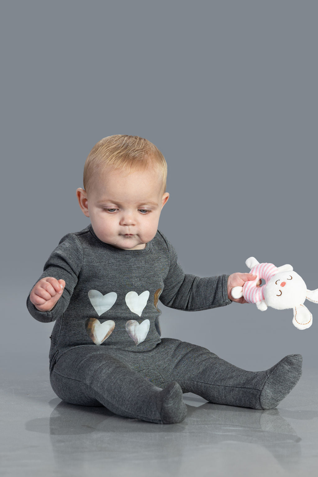 Grey Shapes Babygrow