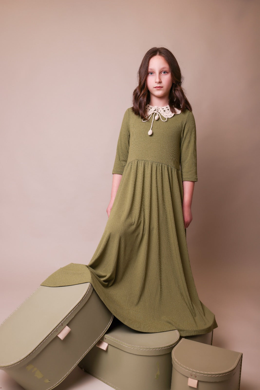 Green Crochet Robe