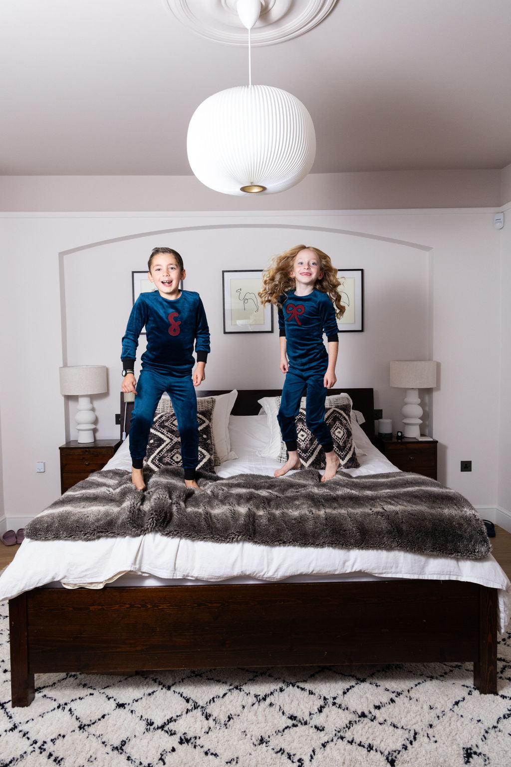 Velvet Teal Boys PJ's