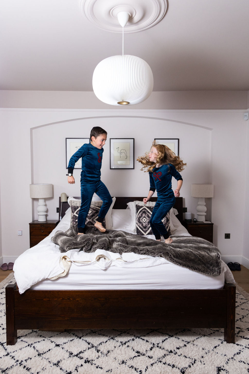Velvet Teal Boys PJ's