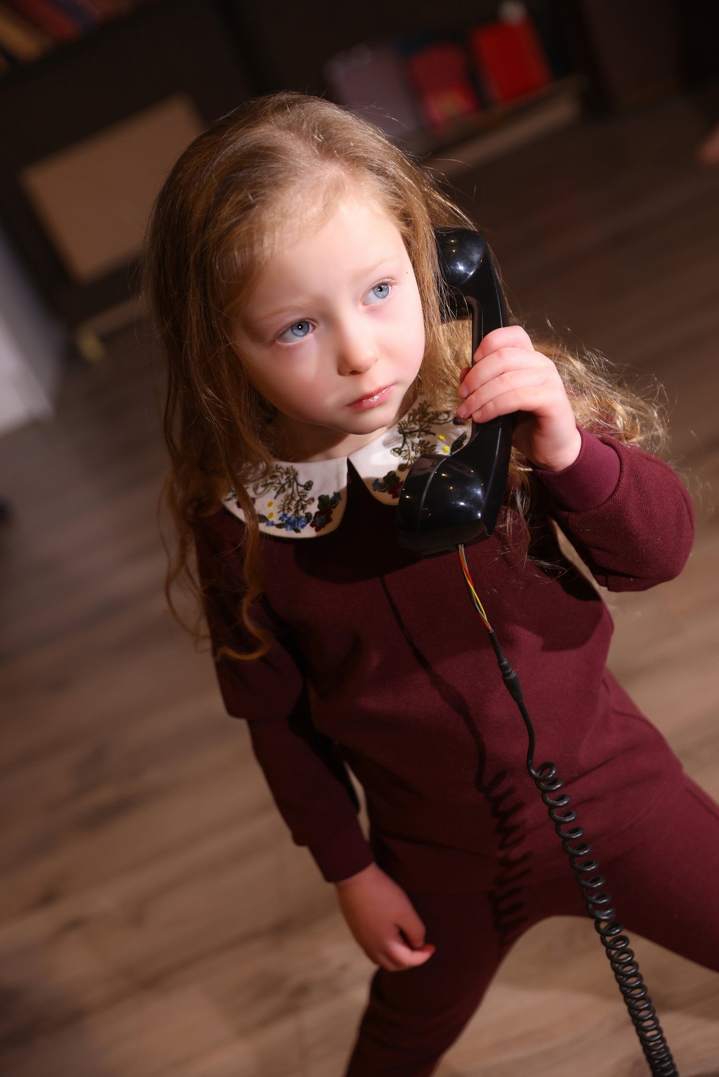 Maroon Collar Set