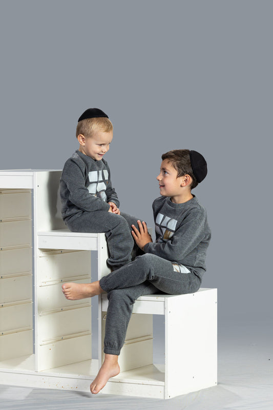 Grey Shapes Boys PJ's