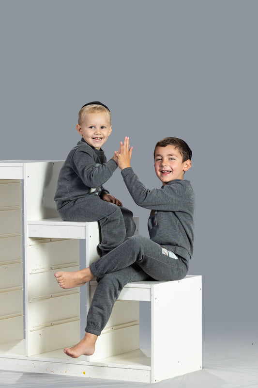 Grey Shapes Boys PJ's