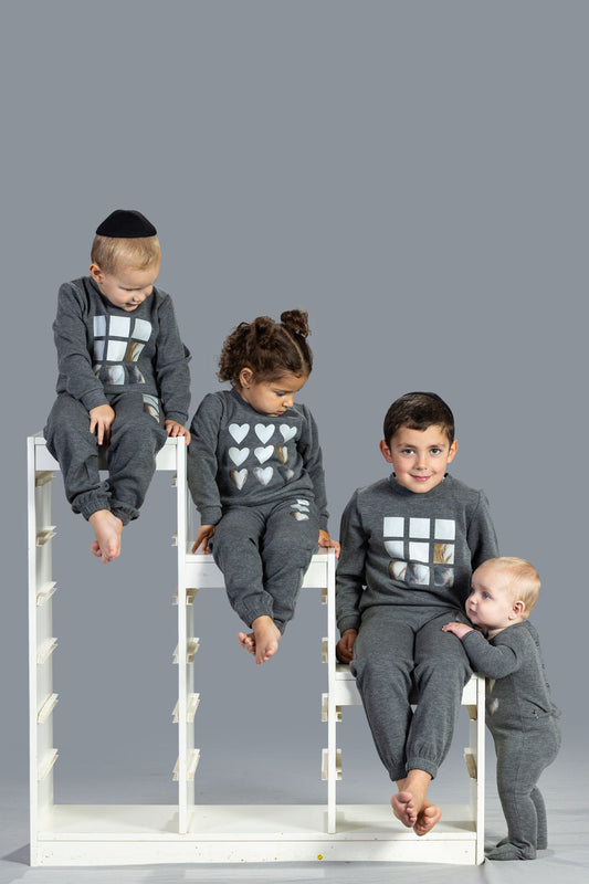 Grey Shapes Girls PJ's