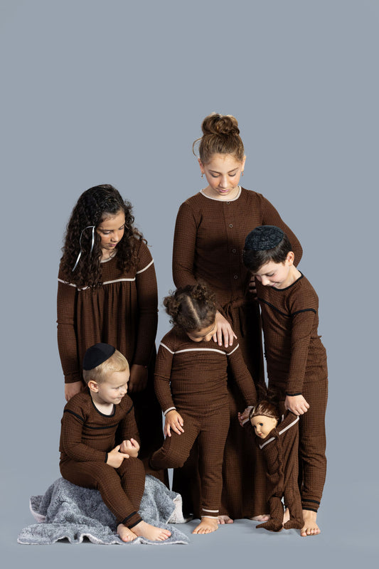 Waffle Brown Teens Set