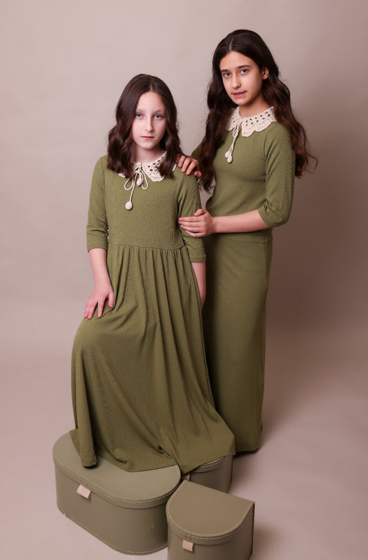Green Crochet Robe