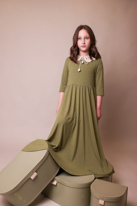Green Crochet Robe