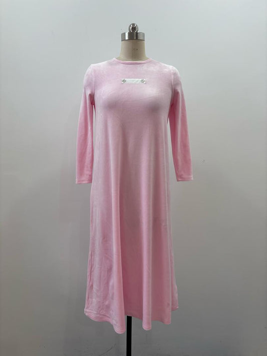 Button Nightgown Pink