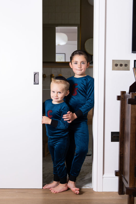 Velvet Teal Boys PJ's