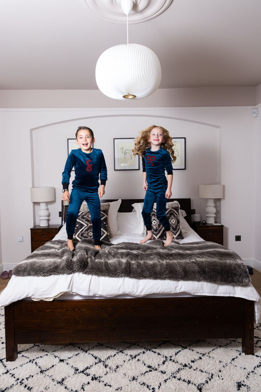 Velvet Teal Boys PJ's