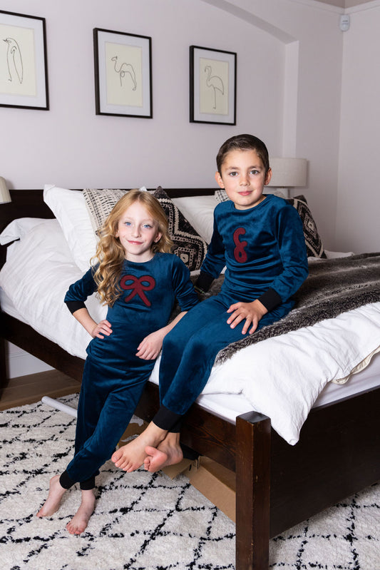 Velvet Teal Girls PJ's